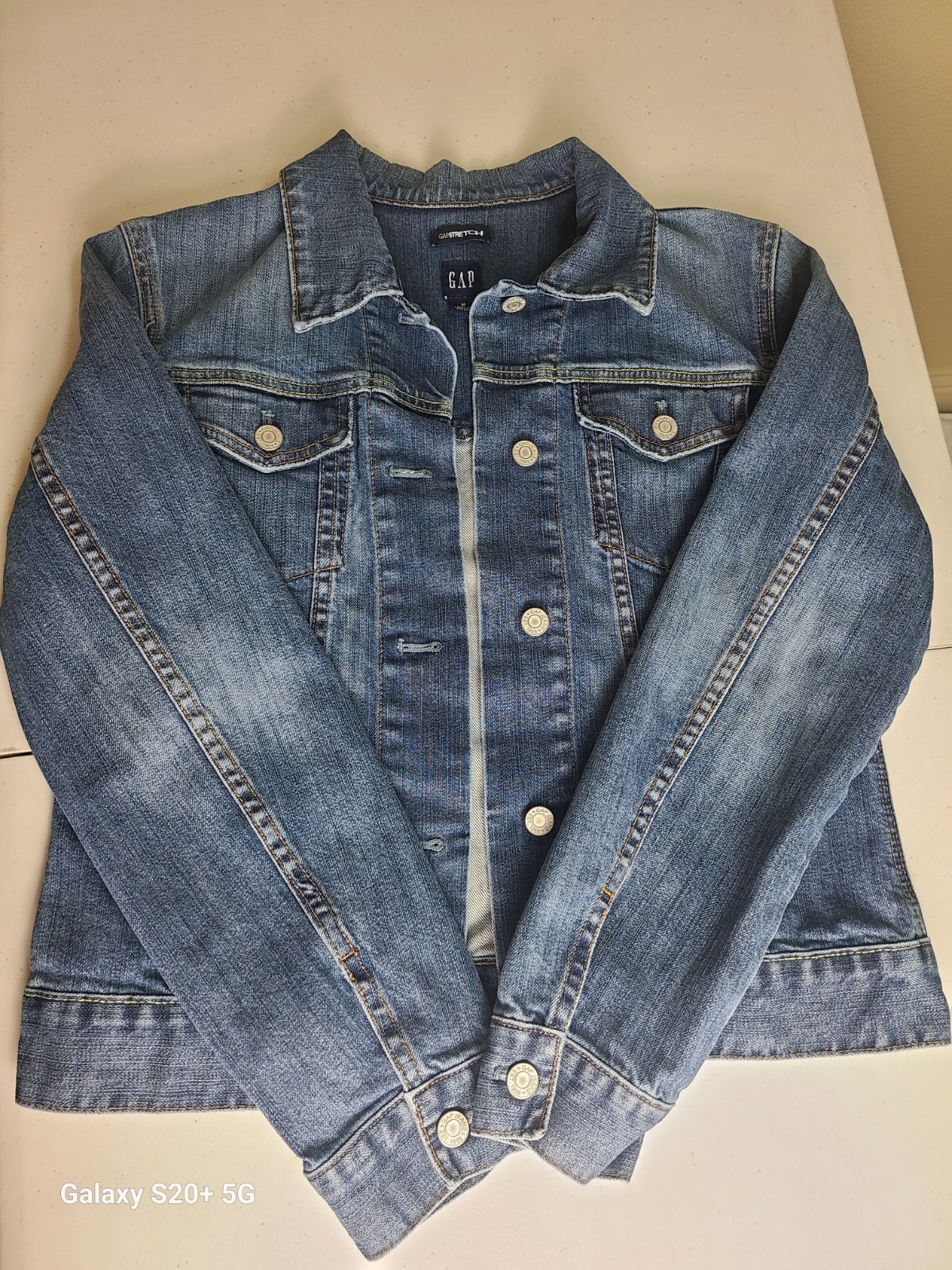 Gap Blue Jacket Collared Button Pockets Long Slee… - image 4