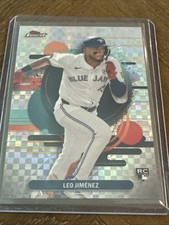 2025 Topps Finest - Uncommon Leo Jimenez #159 Checkerboard Refractor (RC)