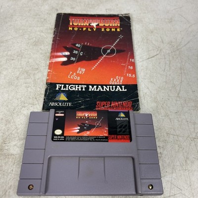 Turn and Burn: No-Fly Zone (Nintendo SNES)  w/ Manual