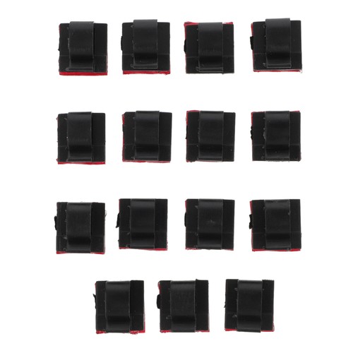 15 Pcs Wire Management Firmware Office Self-adhesive Cord Clips Cable Organizer - 第 1/12 張圖片