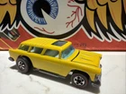 RARE! 1973 Hot Wheels Redline DARK YELLOW Alive 55 ENAMEL white Int! Near Mint!