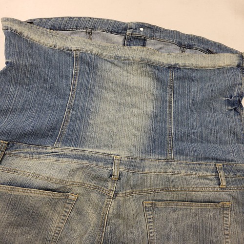 NEESO Jeans donna taglia 24 blu denim salopette tuta volante denim pagliaccetto - Foto 5 di 16