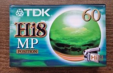 TDK Hi8 MP 60 Video Cassette - Metal Particle - Brand New Factory Sealed - Made