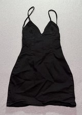 Shein Mini Bodycon Dress Women's M Dark Minimalist Occasion Indie Party Black
