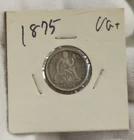 1875 US Seated Liberty Dime 10c VG+