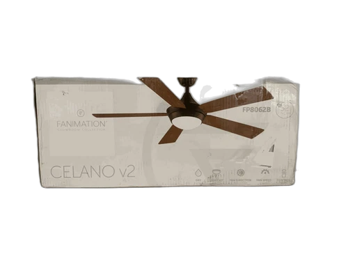 FANIMATION Celano V2 52 in. LED Brushed Nickel Fan w/ Frosted Glass & Remote - Picture 3 of 3