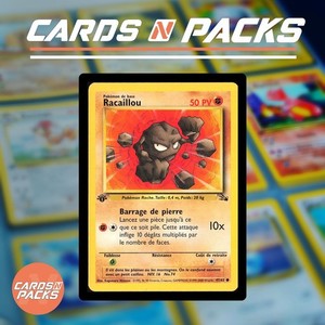 Carte Pokemon Racaillou 47/62 Set Fossile Edition 1 Exc.