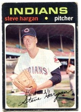 1971 Topps #375 Steve Hargan Baseball Card - Cleveland Indians