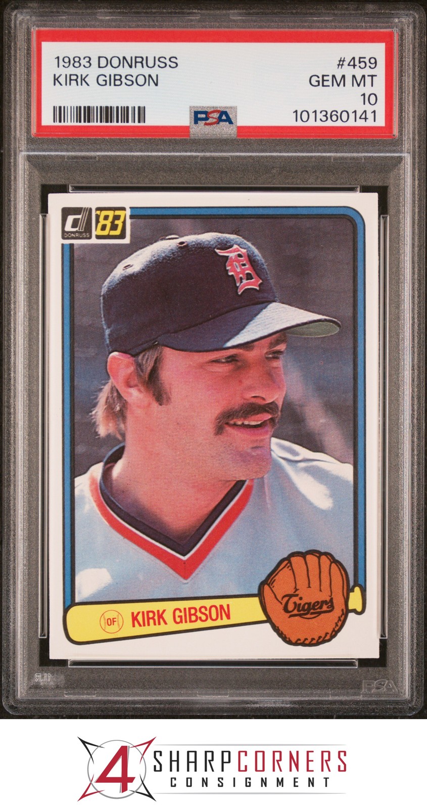 1983 DONRUSS #459 KIRK GIBSON TIGERS PSA 10