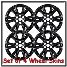 2020-2026 Cadillac XT5 Black Wheel Skins, Hubcaps, 18" Wheel Cover set of 4