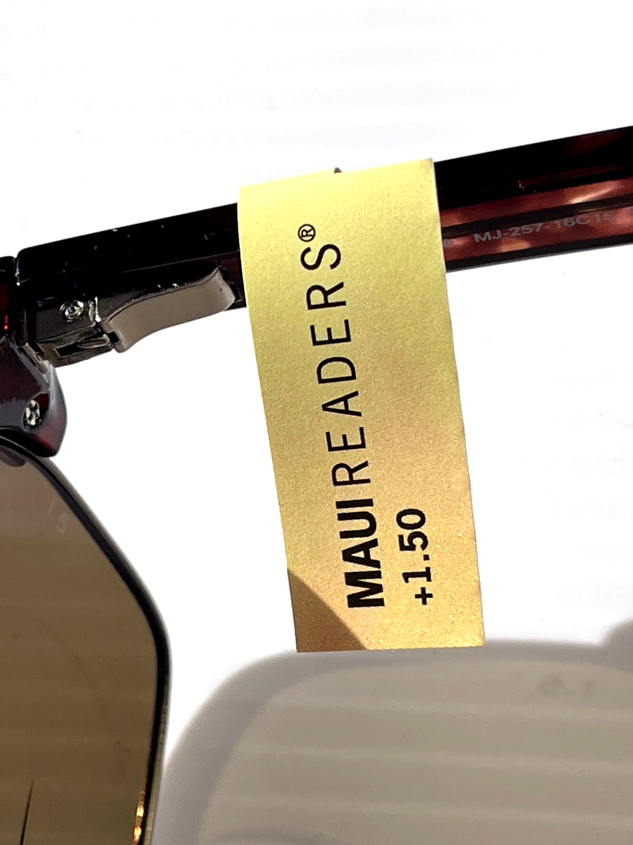 Maui Jim KAWIKA Tortoise POLARIZED Bronze Lens READERS +1.5