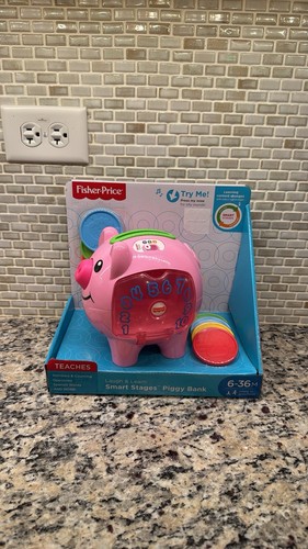 New Fisher-Price Laugh & Learn: Learning Piggy Bank Light Pink
