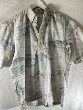 Vintage Reyn Spooner Hawaiian Shirt Mens Medium Multicolored Floral Preowned