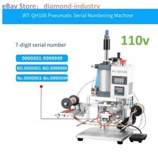 110V Pneumatic Stamping Coding Printer with 7-Digit Auto Serial Numbering