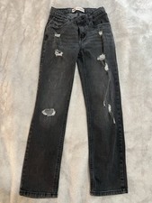 Boys Levi  s 514 Performance Straight Black Distressed Jeans Size 14 R 27 X 29