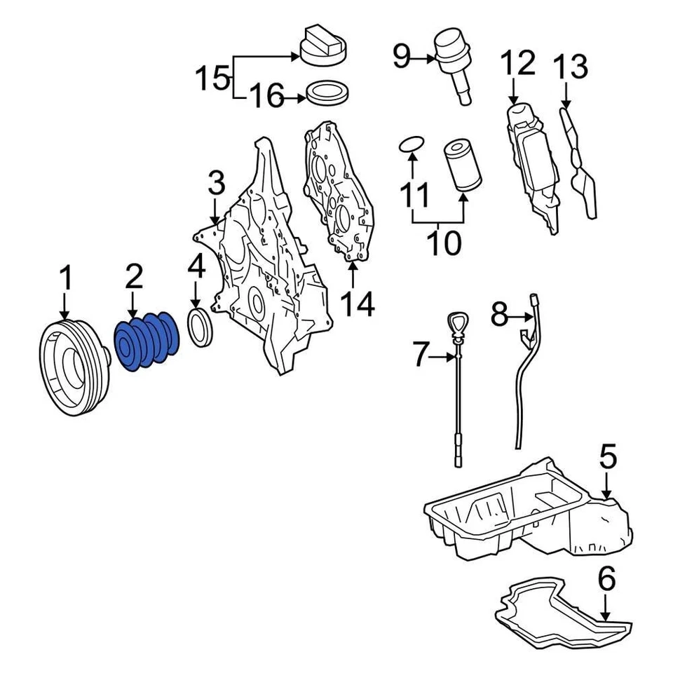 For Mercedes-Benz G550 09-15 Mercedes-Benz Engine Timing Crankshaft Sprocket - Imagem 3 de 4