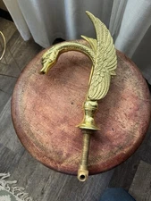 Brass Swan Faucet for Tub Or Sink Water Spigot Phylrich Style Gold Tone Art Deco
