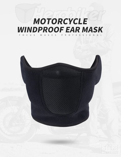 Winter Fleece Face Mask Windproof Ear Warmer Ear Muffs Skiing Thermal Face Cover - Picture 13 of 19