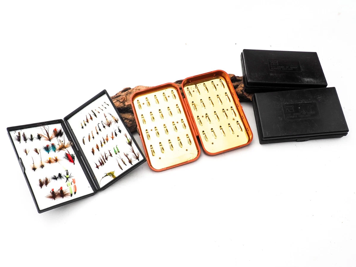 hardy tackle box Fly + 1912 Perfect check mechanism Hardy Brothers Fly Box