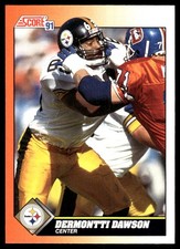 Dermontti Dawson 1991 Score #423 Steelers NFL READ FREE SHIPPING AutographDen