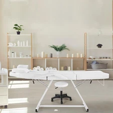 Facial Table Massage Bed Spa & Salon Facial Tattoo Beauty Treatment With Stool