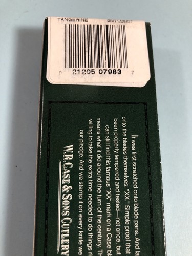 NEW W R Case & Sons Knife Stockman Tangerine  ME BN SS  07983 NIB - Picture 9 of 10