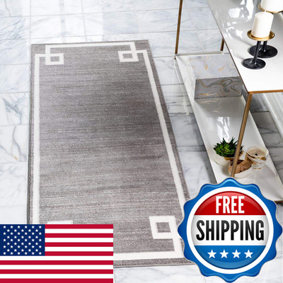 Unique Loom Uptown Collection Area Rug - Lenox Hill 2 2 X 6 1 Runner Gray/ Ivory