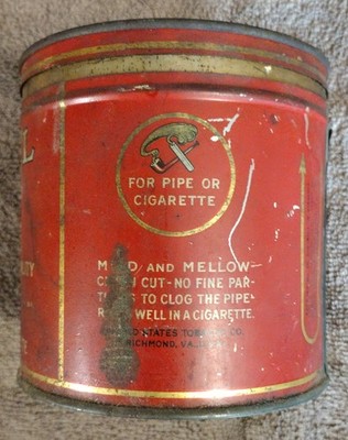 model tobacco tin Vintage Model Smoking Tobacco Tin