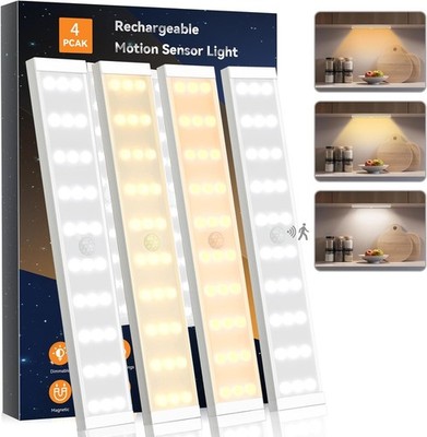 Under Cabinet Closet Motion Sensor Light USB Rechargeable Kitchen Lamp strip