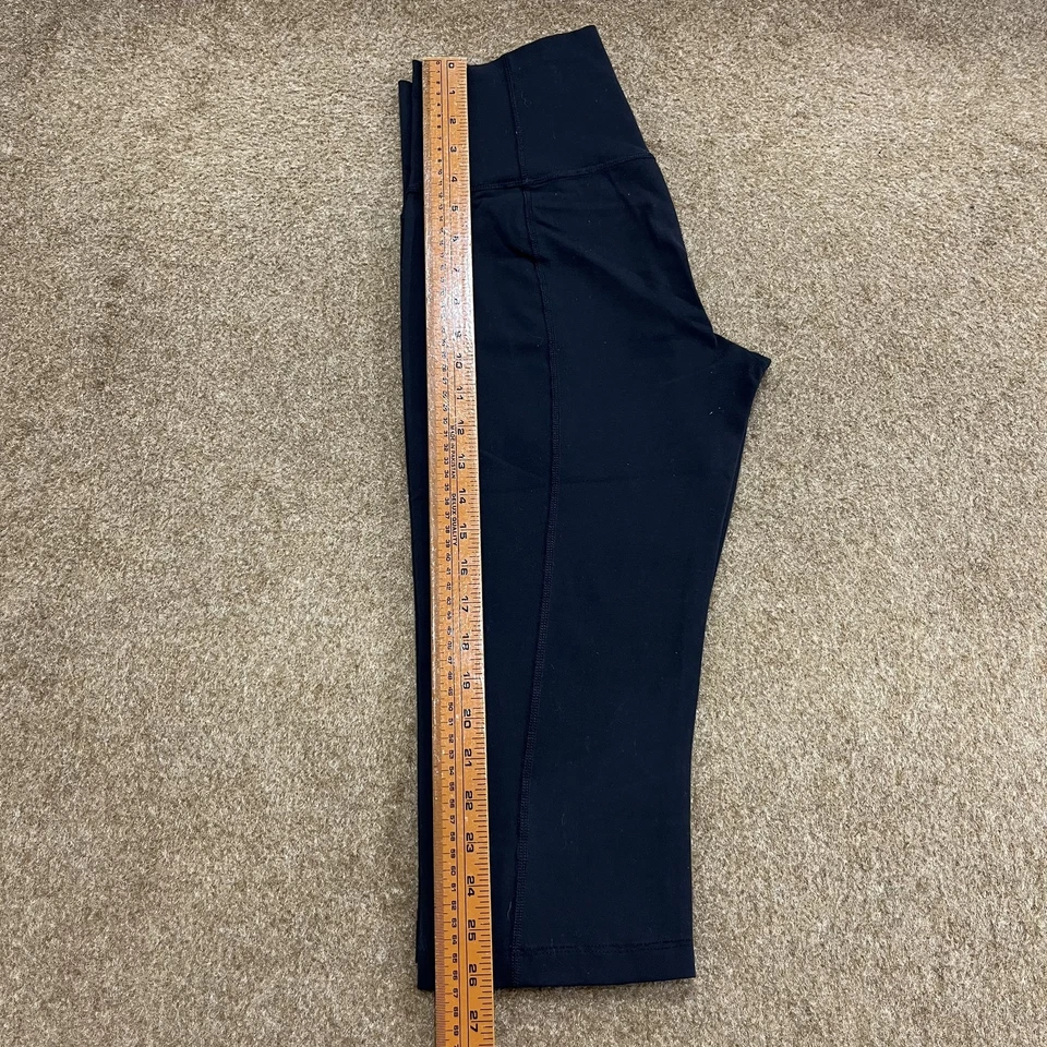 Legging capri femme Lululemon logo marine taille S poches extensibles - Photo 4/4