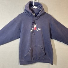 Rare Vintage 90s Y2K Homestar Runner Hoodie Comic TV Sweatshirt Blue Fits S/M