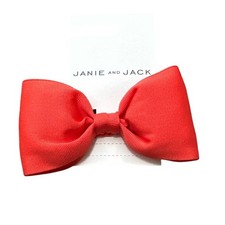 Janie and Jack Bow Barrette Poppy Red OS New with tags