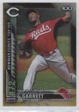 2016 Bowman Scouts' Top 100 Gold Refractor 29/50 Amir Garrett #BTP-72 9u7