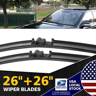 SET OF 2Pcs All Season Wiper Blades size 26''&26'' Windshield Front Right & Left