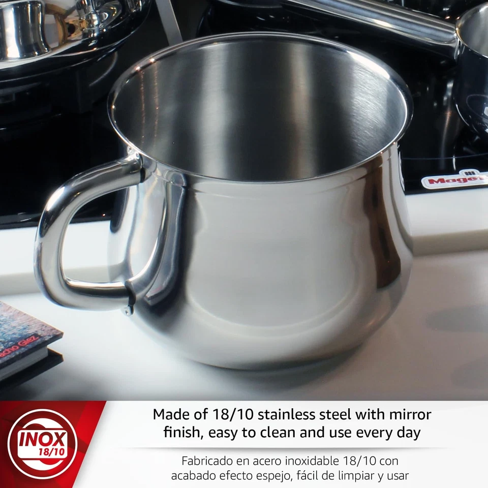 Ideal 2-Quart Milk Pot, Stainless Steel Saucepan with Pour Spout, Soup Pot fo... - Image 2 of 4