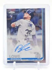 BRANDON LOWE 2019 TOPPS CHROME ROOKIE RC AUTO #RA-BL RAYS Q3668
