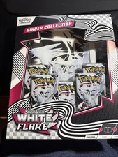 Pokemon Scarlet And Violet White Flare Binder Collection New Factory Sealed