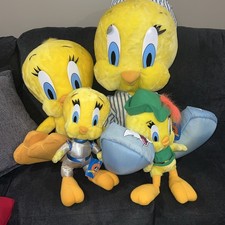 Tweety Bird Lot Of 4 Stuffed Animals, Large Plush