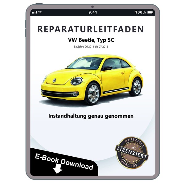 VW Beetle 5C 2011-2016 Instandhaltung Inspektion Wartung Wartungsanleitung PDF-image