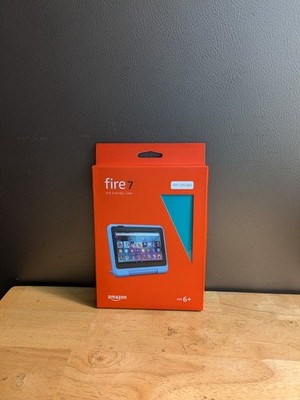 Amazon Kid-Proof Case for Fire 7 Fits 12th Gen 2022 Blue And Green