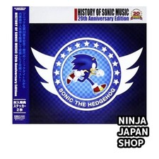 HISTORY OF SONIC MUSIC 20th Anniversary Edition CD Game Music USED