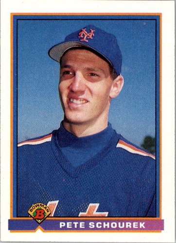 1991 Bowman #482 Pete Schourek RC - BB