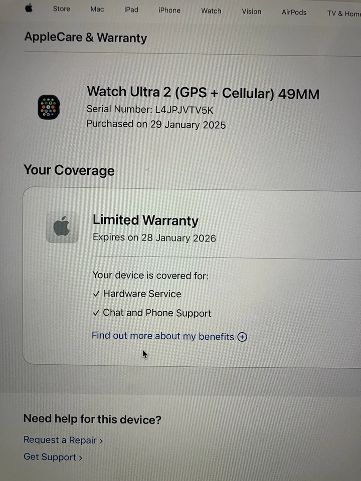 Apple Watch Ultra 2 2nd Gen GPS+Cellular 49mm Black Titanium Pristine Condition - Image 4 of 4