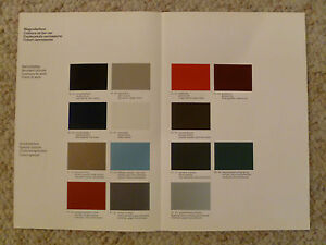 Porsche 944 Color Chart