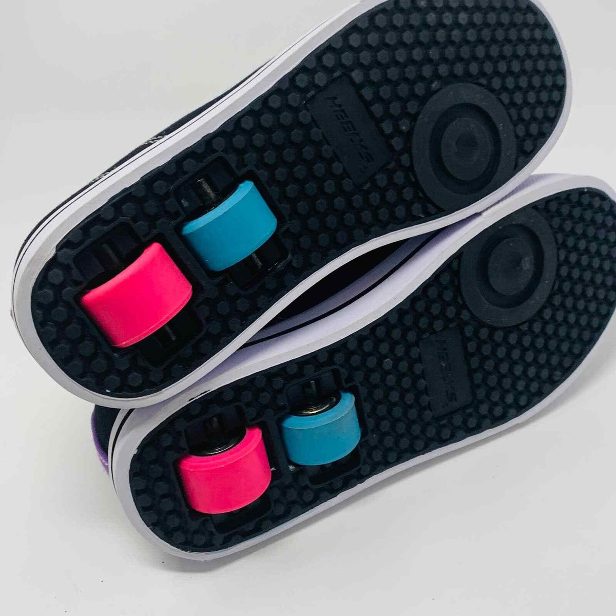 Chaussures Patins à Roulettes Heelys Classic X2 Pour Filles - Noir/Multicolore - Occasion Très Bon État