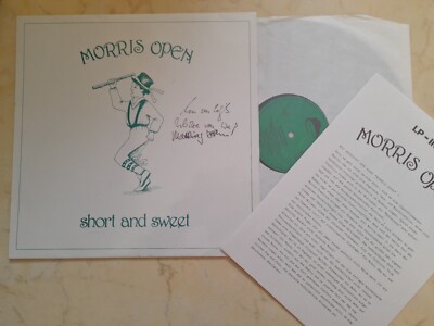 MORRIS OPEN Short and Sweet *1987 GERMAN FOLK + BOOKLET*PRIVATE PRESS*NM*SIGNED*