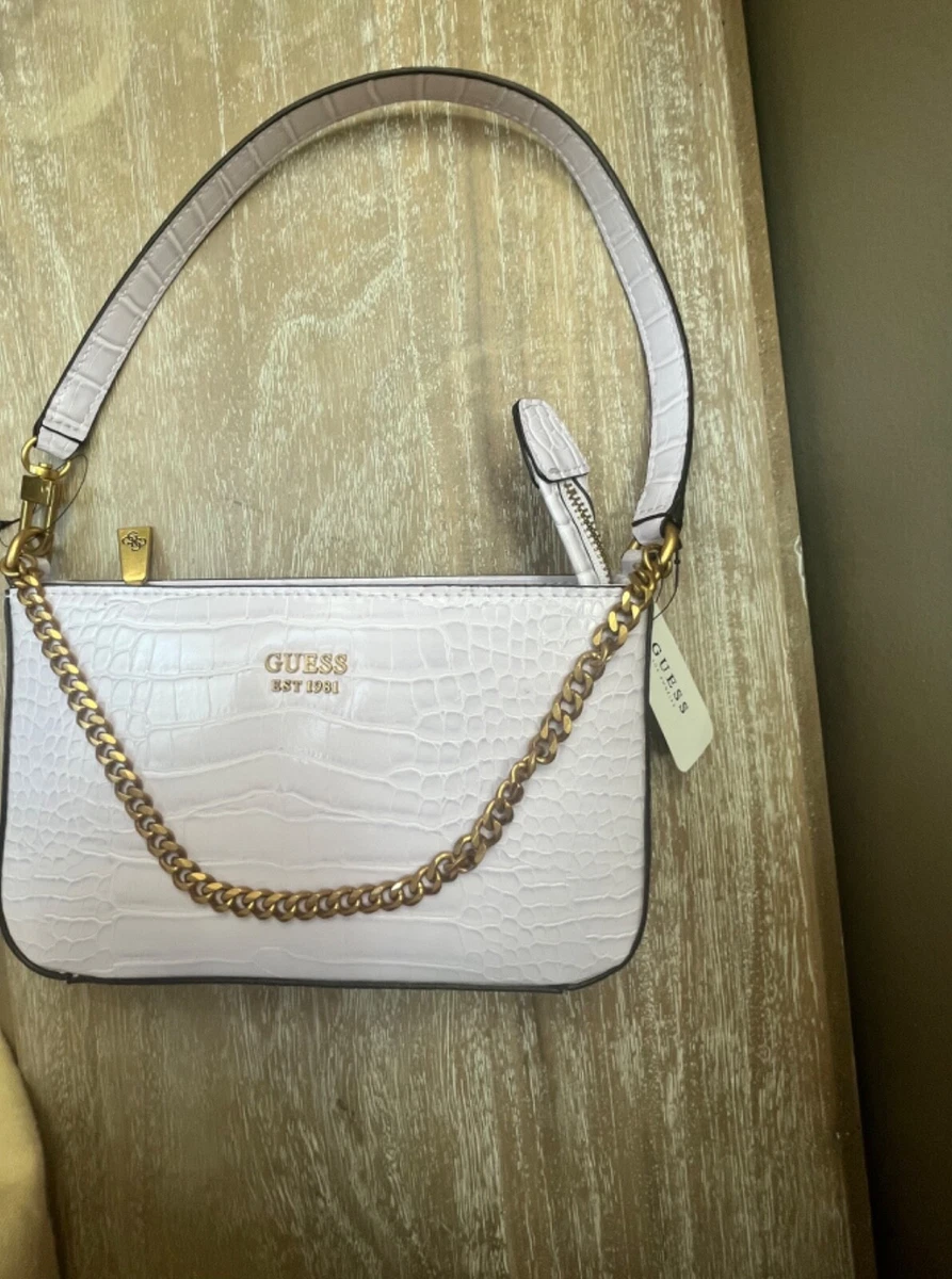 GUESS Katey Mini Croc Shoulder Bag