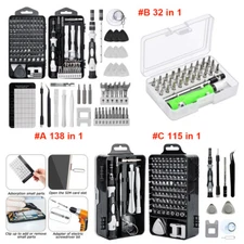 Precision Magnetic Screwdriver Bit Set TORX PC Phone Watch Repair Tool Kit Case