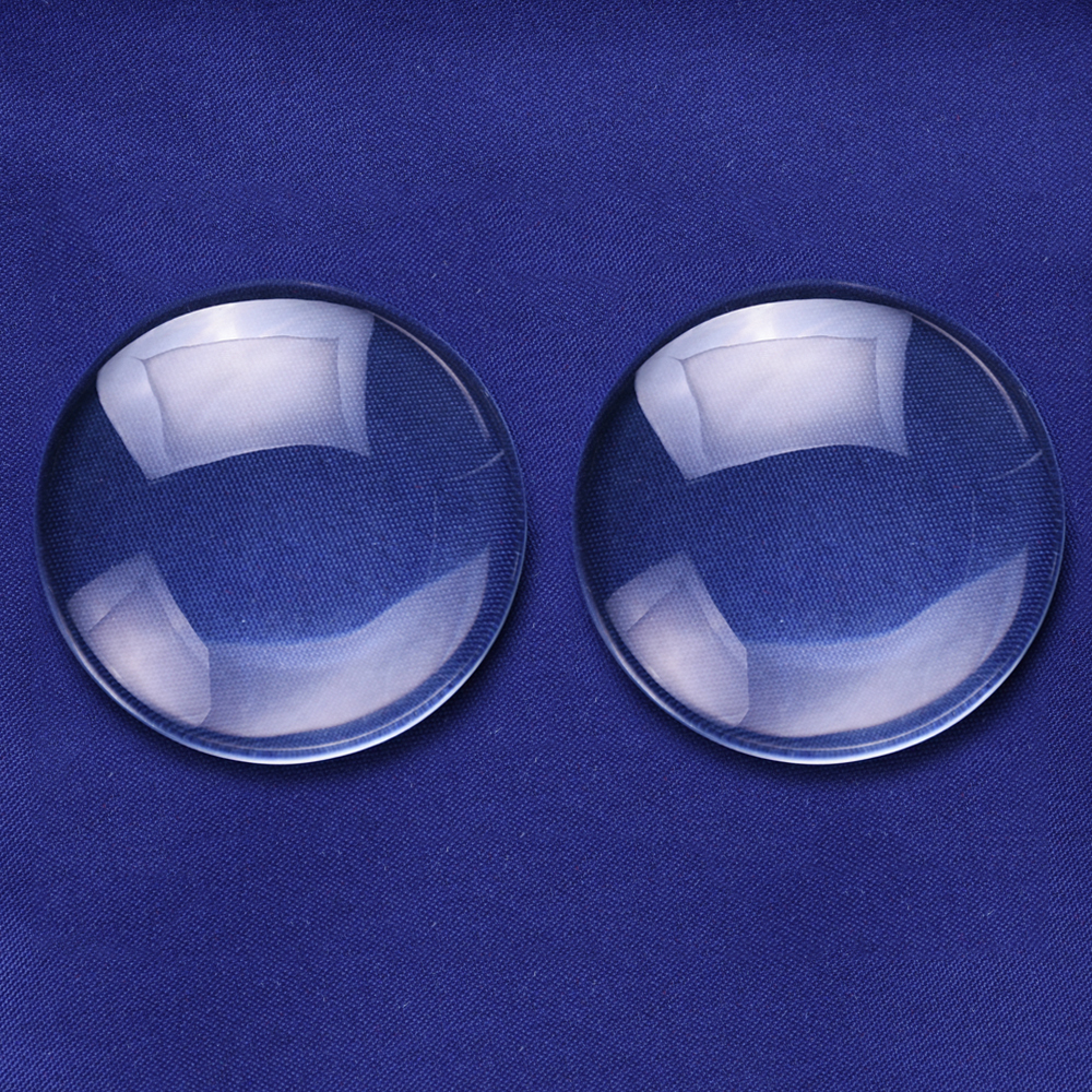 10PCS 45MM Round Flat Back clear Crystal glass Cabochon 10MM Thick 10148950