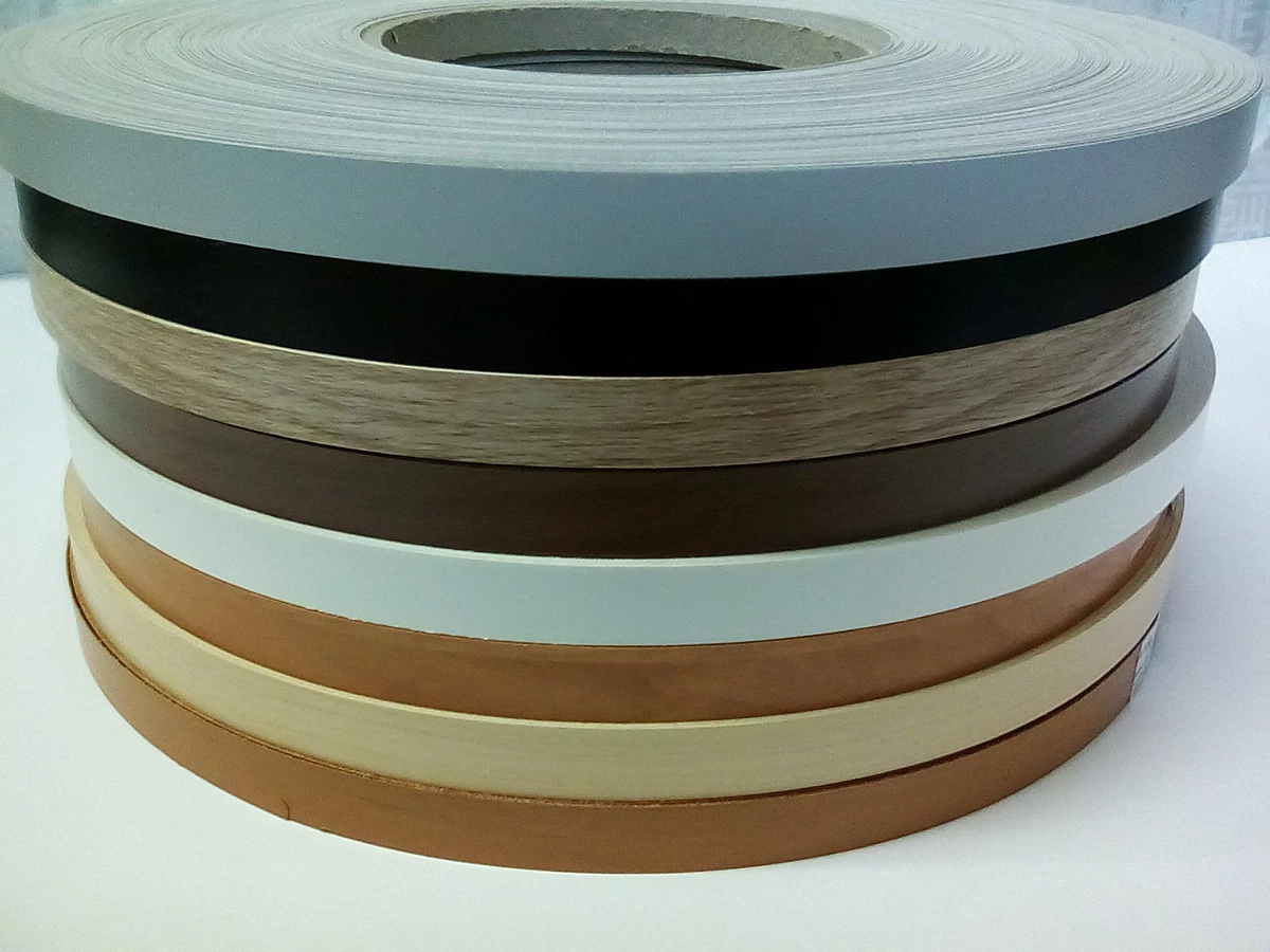 1 Roll Melamine Edge Band Iron on Edging Tape 21 mm x 50 metres Pre Glued